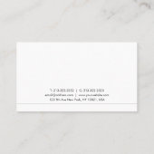 Elegant modern design, trendy gladde afbeelding visitekaartje (Achterkant)
