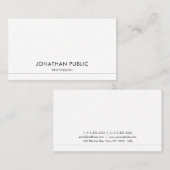 Elegant modern design, trendy gladde afbeelding visitekaartje (Voorkant / Achterkant)