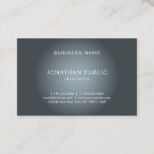 Elegant modern design — Trendy Professional Plain Visitekaartje (Achterkant)