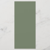 Elegant & modern donker salie groen Let's eat brui Menu (Achterkant)