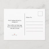 Elegant Modern Easter Brunch Uitnodiging (Achterkant)