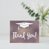 Elegant modern eenvoudig Afstuderen Dank u wel Briefkaart (Staand voorkant)