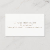 Elegant modern, eenvoudig, glittery Lips, Makeup a Visitekaartje (Achterkant)