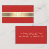 Elegant modern, eenvoudig, minimalistisch, gouden visitekaartje (Voorkant / Achterkant)