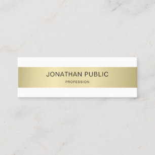 Elegant modern, eenvoudig papier, luxe Professiona Mini Visitekaartje