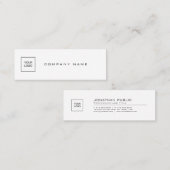Elegant modern, eenvoudig platform met Logo Compan Mini Visitekaartje (Voorkant / Achterkant)