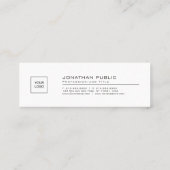 Elegant modern, eenvoudig platform met Logo Compan Mini Visitekaartje (Achterkant)