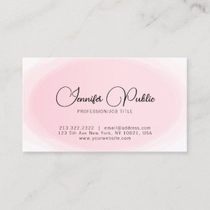 Elegant Modern Eenvoudig Typografie Script Sjabloo Visitekaartje