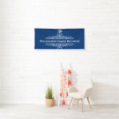 Elegant modern Family Tree Monogram Event Spandoek (Insitu)