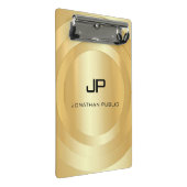 Elegant modern Faux Gold Monogram Sjabloon Mini Klembord (Schuin)