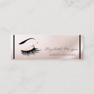 Elegant Modern, Faux Lashes, Makeup Artist Mini Visitekaartje
