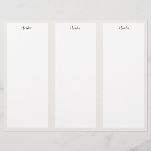 Elegant modern FAUX Silver Striped Salon Brochure (Achterkant)