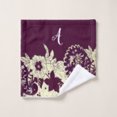 Elegant Modern Floral Bad Handdoek (Wasdoekje)