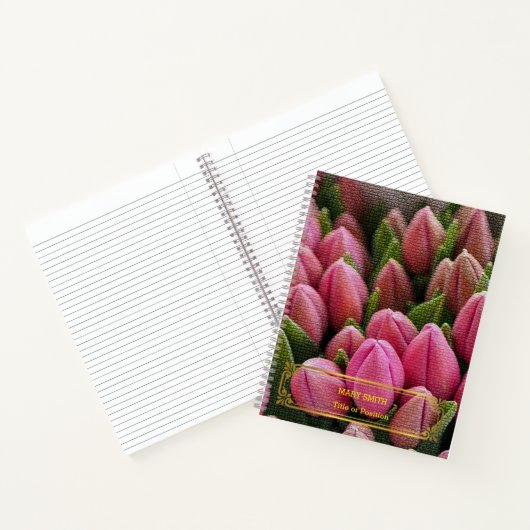 Elegant modern Floral Gold Notitieboek (Binnen)