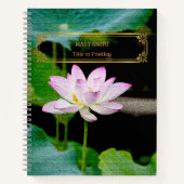 Elegant modern Floral Gold Notitieboek (Voorkant)