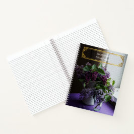 Elegant modern Floral Gold Notitieboek