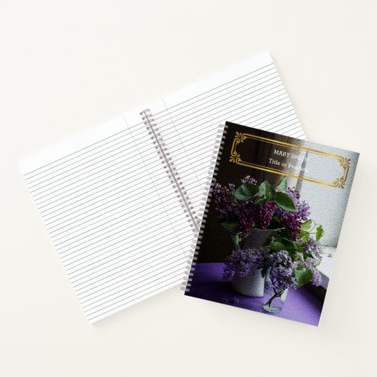 Elegant modern Floral Gold Notitieboek (Binnen)