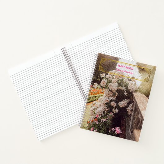 Elegant modern Floral Gold Notitieboek (Binnen)