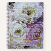 Elegant modern Floral Gold Notitieboek (Voorkant)