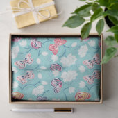  Elegant Modern Floral Tissuepapier (Geschenk)