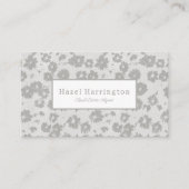 Elegant Modern Floral Visitekaartje Custom (Voorkant)