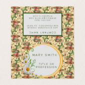 Elegant Modern Floral Visitekaartjes (Buitenkant ongevouwen)