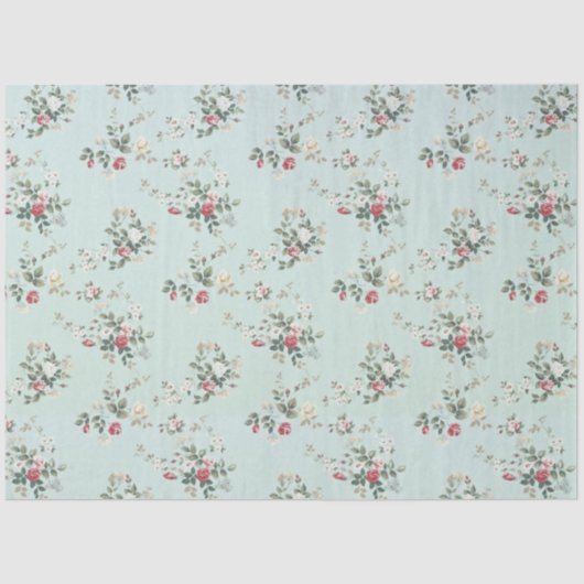  Elegant modern Floral Weefpapier Tissuepapier (Voorkant)