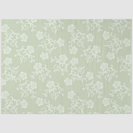  Elegant modern Floral Weefpapier Tissuepapier (Voorkant)