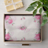  Elegant modern Floral Weefpapier Tissuepapier (Geschenk)