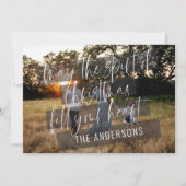 Elegant modern fotogezin met kerstliefde aankondiging (Voorkant)