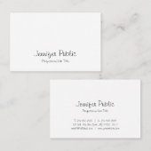 Elegant modern Freehand Script Clean Graceful Visitekaartje (Voorkant / Achterkant)
