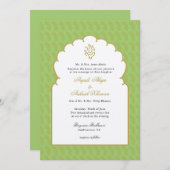 Elegant Modern Ganesh Indiaanse bruiloft Kaart (Voorkant / Achterkant)