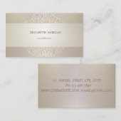 Elegant modern, geavanceerd, Stippen, gestript Visitekaartje (Voorkant / Achterkant)