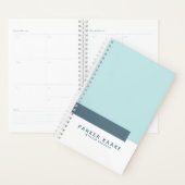 Elegant modern geometrisch blauw planner (Display)