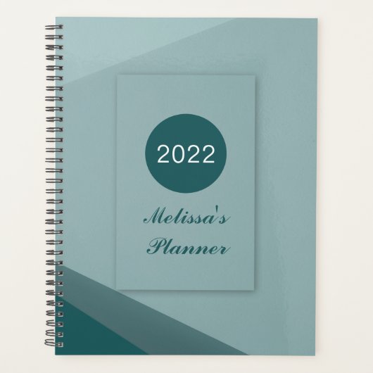 Elegant modern Geometrisch Manuscript 2022 Persona Planner (Voorkant)