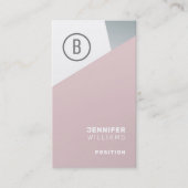 Elegant modern geometrisch ontwerp visitekaartje (Voorkant)