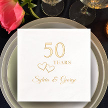 Elegant modern gepersonaliseerd 50ste Jubileum fee