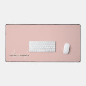 Elegant modern gepersonaliseerd met naam monogram bureaumat (Keyboard & Muis)