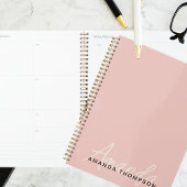Elegant modern gepersonaliseerd met naam monogram planner