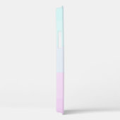 Elegant modern gestreept, blauw glitter-schijven Case-Mate iPhone case (Achterkant / Rechts)