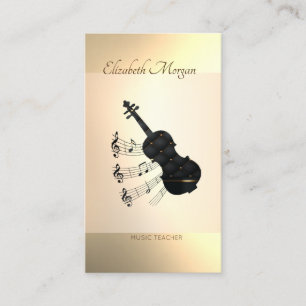 Elegant Modern, Gitaar, Muziekleraar Visitekaartje