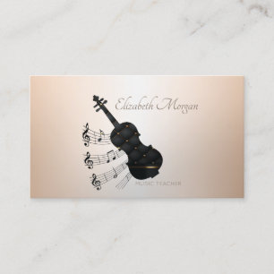 Elegant Modern, Gitaar, Muziekleraar Visitekaartje
