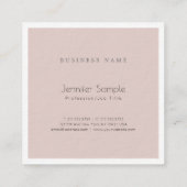 Elegant modern Glamoureus Design Luxury Trendy Vierkante Visitekaartje (Achterkant)