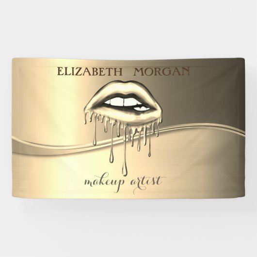 Elegant modern Glamoureus Metallic Driving Lips Spandoek (Horizontaal)