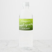 Elegant Modern Glitter Grand Opening Jubileum Waterfles Etiket (Voorkant)
