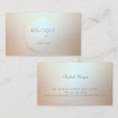 Elegant modern glitter High Hiel, ovaal Lijst Visitekaartje (Voorkant / Achterkant)