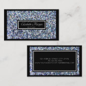 Elegant modern glitter, Sparkles, Lijst Visitekaartje (Voorkant / Achterkant)