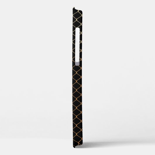 Elegant modern Gold Fence Chain Patroon | Case-Mate iPhone Case (Achterkant / Links)