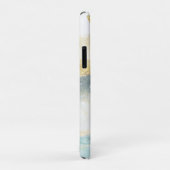Elegant Modern Gold Foil en Blauwgroen Abstract Case-Mate iPhone Case (Achterkant/rechts)
