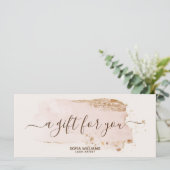 Elegant modern Gold Glitter Blush Pink (Staand voorkant)